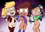 Xbooru - 3 girls amphibia anne boonchuy disney drag-anne-fly